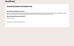 SoundTracking Shutdown FAQ (20150712)