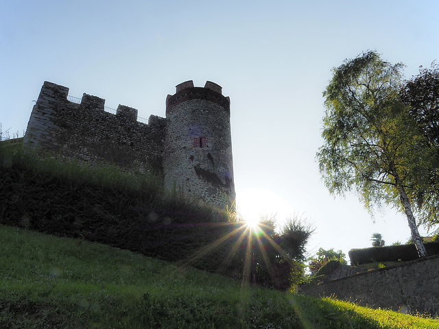 Lights and colors at the Candelo Ricetto (BI) - The medieval fortress and the sunbeam