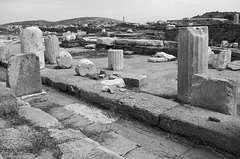 The archaeological site at Delos