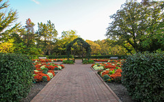 Octagon Garden in Fall