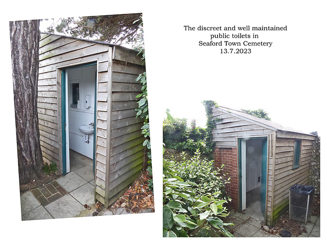 Seaford Cemetery toilets 13 7 2023