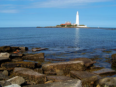 The Lighthouse at St Mary's or Bait Island