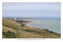 Eastbourne & Pevensey Bay from Beachy Head 19 8 2021