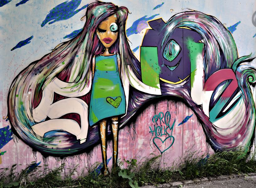 Graffiti at Henry Mine, Ostrava.