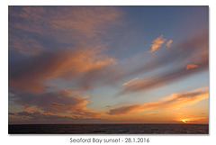 Seaford Bay Sunset - 28.01.2016