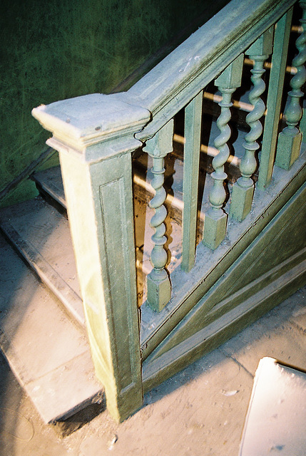 Staircase in No.41 Pilcher Gate, Nottingham