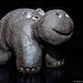 Kleines Hippo, Töpferarbeit, Keramik, massiv, 2016