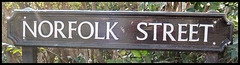 Norfolk Street sign