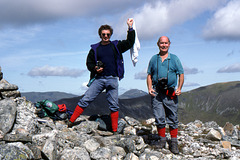 Steve & Jim at the summit of Sgurr na Lapaich 14th August 1992