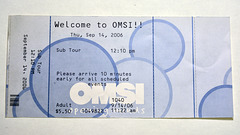 Ticket for the Oregon Museum of Science and Industry