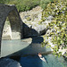 Albania, Swimming in the Thermal Pool of Lengaricë close to the Kadiut Bridge