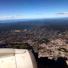 Flying over Oslo
