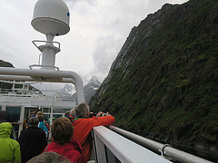 "MS Trollfjord" im Trollfjord 1