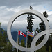 Olympic Ring and Flags of Canada and British Columbia