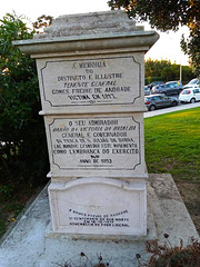 GENERAL GOMES FREIRE DE ANDRADE, Memorial