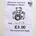 Photography permit for Worcester Cathedral