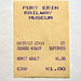 Ticket for the Port Erin Railway Museum
