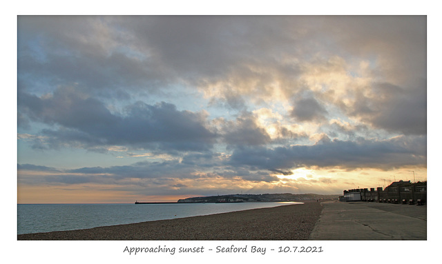 Approaching sunset - Seaford Bay  - 10 7 2021