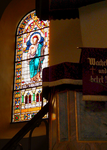 Kirchenfenster in St. Laurentius Kirchahorn