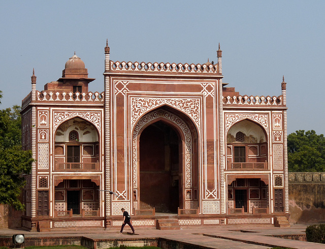 Agra- Itimad-ud-Daulah's Tomb- Gateway from Interior