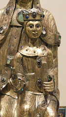 Detail of the Virgin and Child from Limoges in the Metropolitan Museum of Art, September 2018