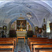 Oulx : interno della cappella rupestre di S.Andrea -