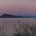 Midnight full moon over the sea at Svolvær