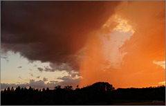 Regenschauer trifft Sonnenuntergang ;-)
