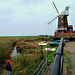 Cley Windmill and man with a red hat.   HFF!