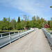 Finland, The Bridge over the Oulujoki River to the Open Air Museum on the Island of Turkansaari