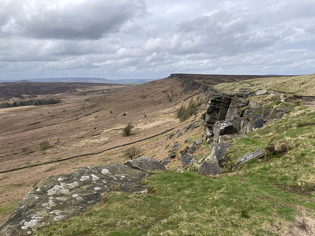 Stanage Edge view West