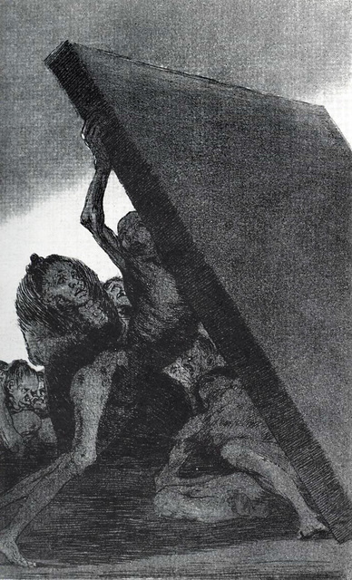 Francisco de Goya: Und noch immer gehen sie nicht weg, Radierung, 18. Jahrhundert