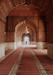 Delhi- Jama Masjid Interior