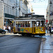 Lisbon 2018 – Eléctrico 548 turning into the Rua da Prata