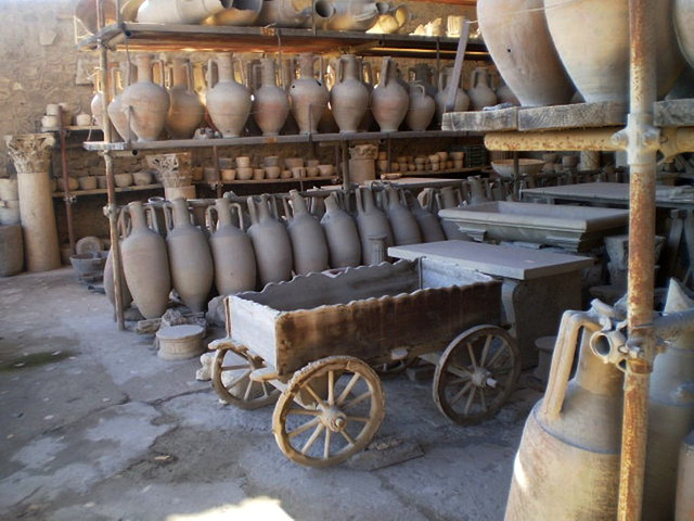 Storage of archaeological finds.