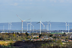 An energy generating cross-border view from Landgraaf ¤ NL  to Herzogenrath ¤ D