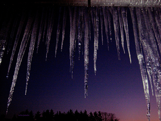 Icicels from my roof