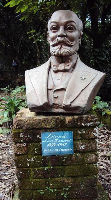 Busto de L.L.Zamenhof en Rio de Janeiro, Brazilo