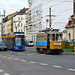 Leipzig 2015 – Straßenbahnmuseum – Tram 20 meets tram 1139