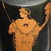 Detail of a Lekythos with Athena Attributed to the Tithonos Painter in the Metropolitan Museum of Art, March 2018
