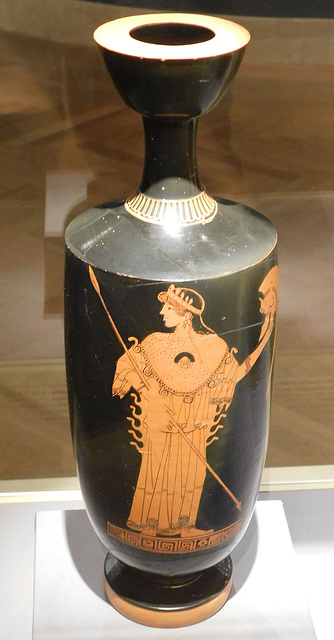 Lekythos with Athena Attributed to the Tithonos Painter in the Metropolitan Museum of Art, March 2018