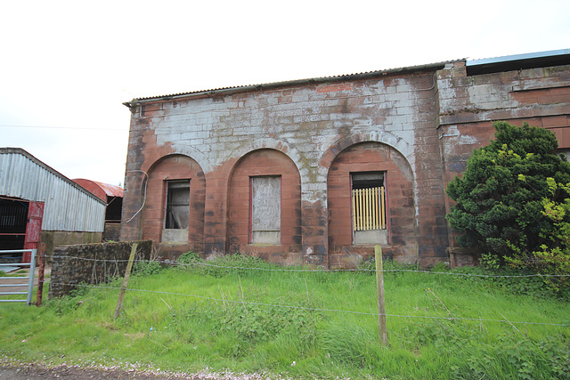 Former library, Ewanrigg Hall, Maryport, Cumbria (partly demolished c1905 and now a ruin)