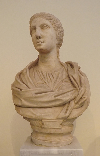 Female Portrait Bust from Melos in the National Archaeological Museum in Athens, May 2014