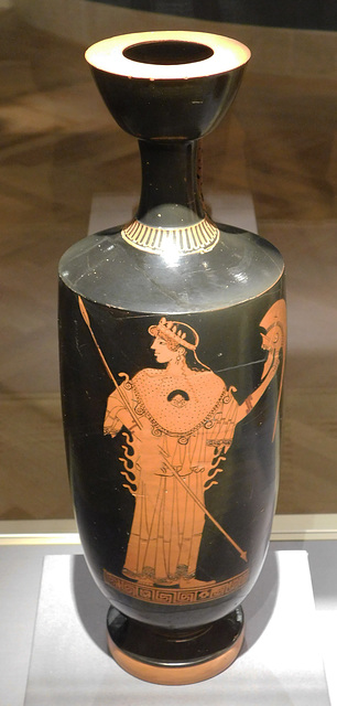 Lekythos with Athena Attributed to the Tithonos Painter in the Metropolitan Museum of Art, March 2018
