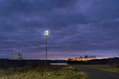 Sunset at the Dumbarton Football Stadium