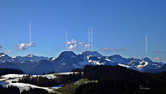 Blick von der Wildbichl-Alm (1050 m)