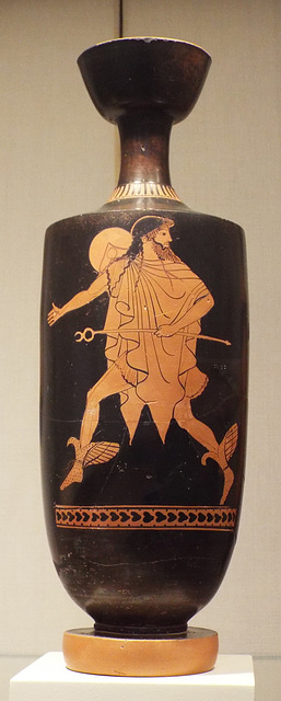 Terracotta Lekythos Attributed to the Tithonus Painter in the Metropolitan Museum of Art, April 2017