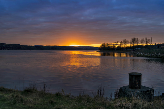 Sunset at the Confluence of the River Clyde and the River Leven