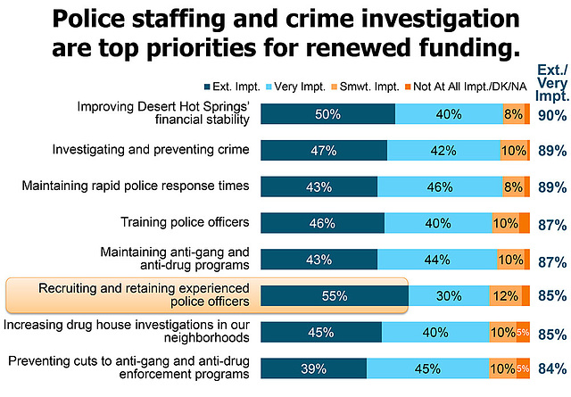 Police staffing and crime investigation are top priorities for renewed funding