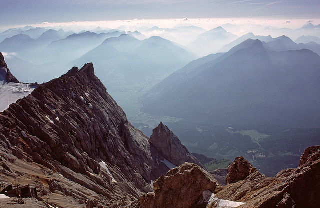 view from zugspitze